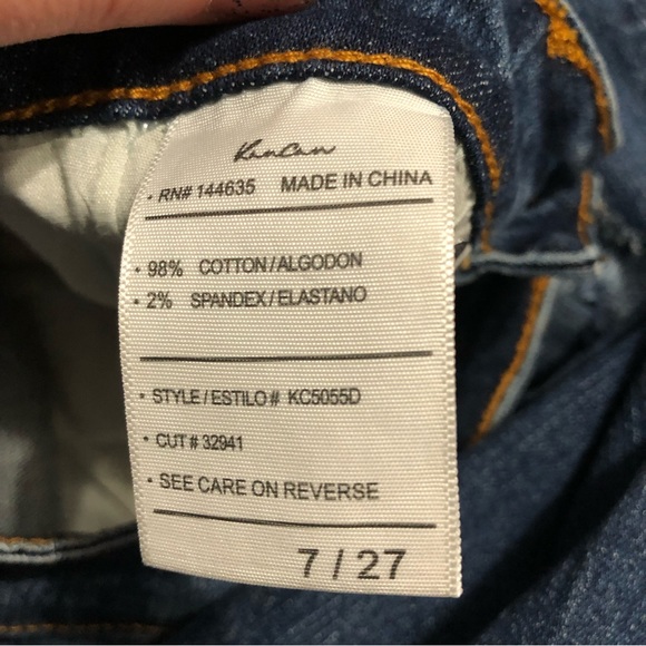 Kancan mid-rise Austin Skinny Jeans 27 Distressed - Picture 7 of 9